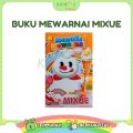 Paket 8 Buku Warna Belajar Anak Motif Mewarnai Mixue. 