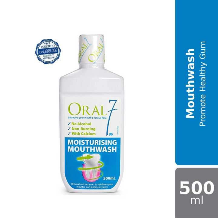 Oral 7 Moisturising Mouthwash 500ml Reinforce Mouth Defence System