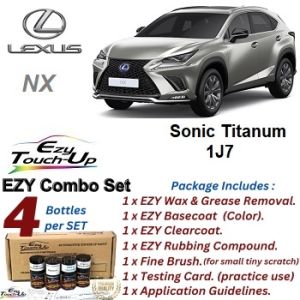 LEXUS NX Original Touch Up Paint - EZY Touch Up Paint combo set- scratch remover- calar kereta