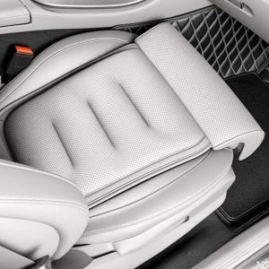 ANANAA Suede Cover Memory Foam Leg Support Thick Padding Adjustable Car Seat Cushion Universal Non-slip Driver Comfort Pad