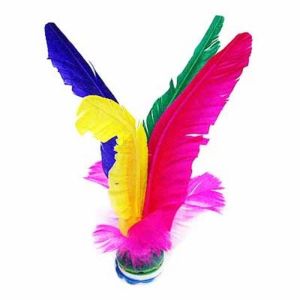High Quality Chapteh Sepak Bulu Ayam Mainan Traditional Games Kids Rainbow