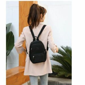 TAS SOUYATE 282: Tas Ransel Wanita Nilon Waterproof Produk Import Bahan Nilon Waterproof Anti Air - Ransel Bag Wanita Korea - Waistbag Wanita Terlaris - Tas Wanita - Tas Cewek - Shoulder Bag - Tas Souyate - Tas Pinggang Waistbag Wanita