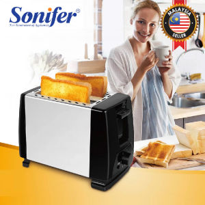 SONIFER SF-6007 Toaster Automatic Pop Up 2 Slices Fast Heating Bread Breakfast Maker / Pembakar Roti Sonifer