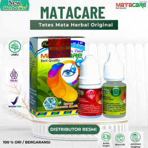 MATACARE - Obat Tetes Herbal Katarak Minus Silinder Glukoma Pterigyum Isi 2 Botol