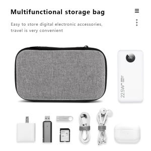 438178 ZXC Mini Portable EVA Storage Bag Pouch Carrying Bag Zipper Earphone Case For Airpod Earphone Phone Charging Cable Accessories