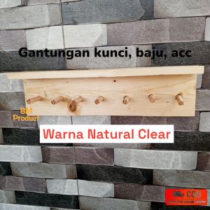 Gantungan Baju Dinding Gantungan Kunci 7 Kapstok Gantungan Handuk 1 pcs