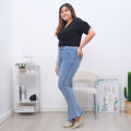 Celana Jeans Cutbray Panjang Wanita Model Terbaru ( Melar ). 