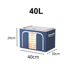Hộp Vải Đựng Quần Áo Túi Vải KHUNG THÉP 170L Túi Đựng Quần Áo gấp hộp chơi chăn màn đồ đa năng storage box chống ẩm cao cấp hộp lưu trữ