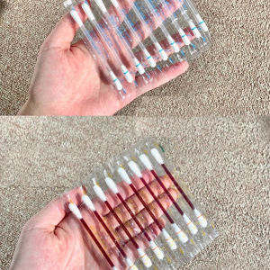 MY仓发货 95%好评率 医用碘伏酒精棉签棉棒医药用消毒液一次性婴儿伤口脱脂棉花便捷式