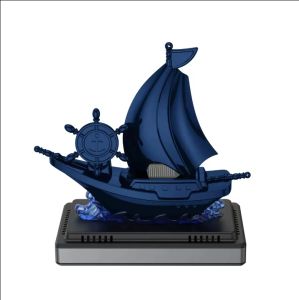 Parfum Pajangan Kapal Dashboard Mobil – Berputar Otomatis dengan Tenaga Surya