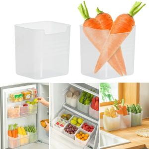 5pcs Refrigerator Side Door Storage Box Vegetable Fruit Organizer Container Box Kitchen Accessories