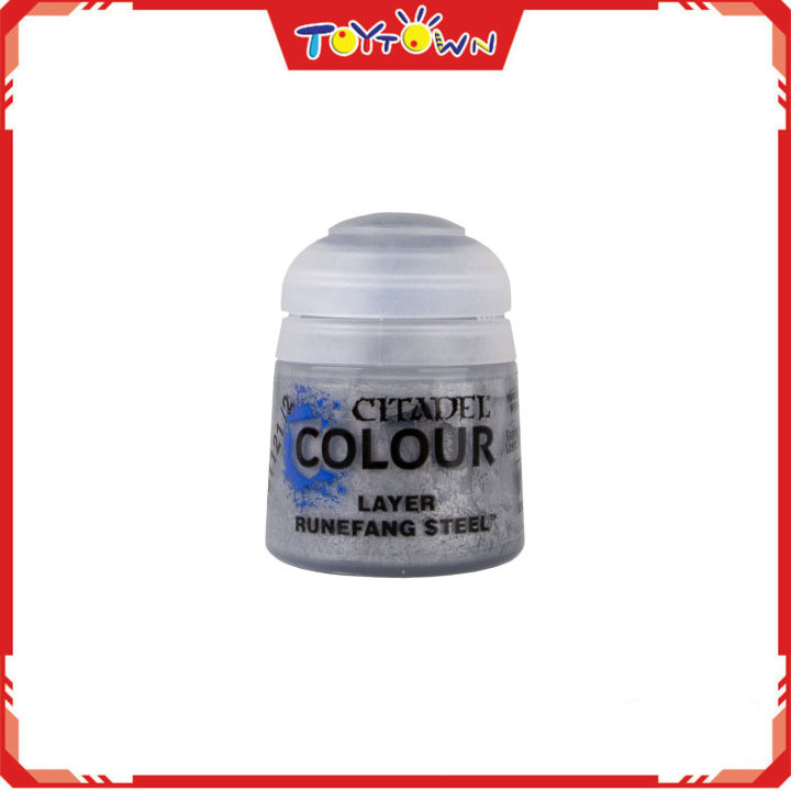 Peinture Citadel Colour Runefang Steel 12ml - Couleur Métal Brillant, Couche Layer Pour Warhammer