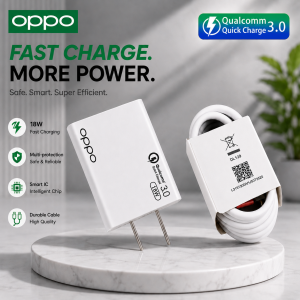 Best P: OPPO Fast charger 6A BUDLE Charging Kit – Micro USB & Type-C Cable+adaptor for Android
