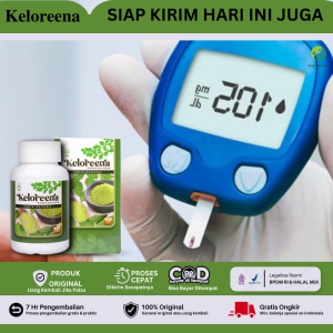 Obat Penurun Gula Terkanan Darah Tinggi Darah Kolesterol Darah Tinggi Hipertensi dan Kolesterol Herbal Keloreena Original 100%
