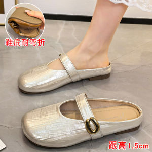 Soft-Soled Closed-Toe Mules 2026 Spring New Style Shoes Comfortable And Versatile Flat WomenS Slip-On Slippers