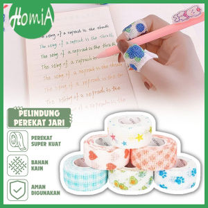 Pelindung Pita Perekat Jari Warna Warni Aesthetic / Finger Tape Sport Wrist Protective / Perban Untuk Menulis Dengan Bolpen Pensil Motif Lucu / Plester Pencegah Kapalan Tangan Protector Anti Lecet Perlengkapan Sekolah Anak - HOMIA