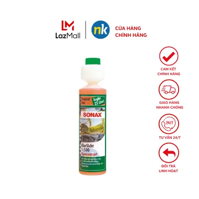 NƯỚC RỬA KÍNH SONAX CLEAR VIEW 1:100 CONCENTRATE TROPICAL SUN 250ML