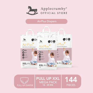 [Mega 4 Packs] Applecrumby® Airplus Diapers