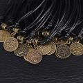 XZCXC Men Ankle Chain Bracelet Sandal Personality South Black Rope Foot Jewelry Foot Chain 12 Constellations Anklet. 