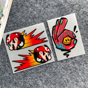 Reflective Decal Sticker for Car Mirrors and Motorcycle Body Waterproof Vinyl Graphic Accessory