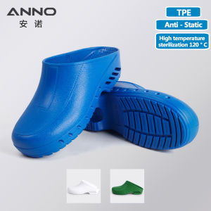ANNO Professional Medical Shoes Classic Anti-static Anti Bacteria Surgical Clogs Safety Lab Doctor Nurse Work Slippers for Hospital SPA Resistant to high temperature disinfection
