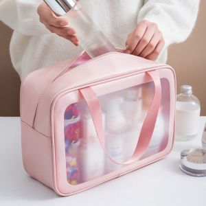 WAPKTY Không thấm nước Túi đựng mỹ phẩm Di động Sức chứa lớn Túi đựng đồ Tách ướt khô Túi bơi Du lịch