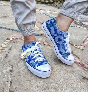 sepatu tenun LIMITED EDITION - Sepatu Sneakers Casual AllStarConverse219Premium Pria/Wanita Dus Warna Navy -Sepatu tenun V-THREE FASHION