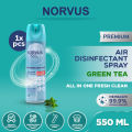 Green Tea 550ml Air Disinfectant Spray - NORVUS. 