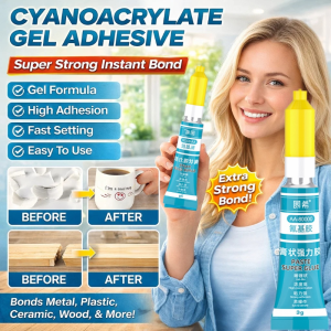 Super Glue Cyanoacrylate Adhesive Gel Formula High Strength Instant Bonding Fast Curing Multi-Purpose Adhesive Glue for Plastic Metal Ceramics Repair