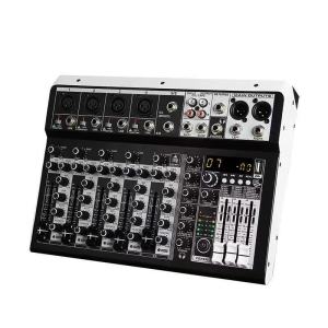 NickWinsMusic Audio Mixer 4/6 ช่อง URS-4/6 อุปกรณ์รองรับ Bluetooth/USB/MP3/การเล่นหูฟัง
