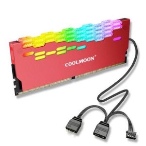 ฮีทซิ้งค์ครอบแรม coolmoon RA-2 ARGB 5v 3pin รุ่น RA-2 ฮีทซิงค์แรมดีไซน์ใหม่สวยงามยิ่งขึ้น ผลิตจากแผ่นอลูมิเนียมอย่างดีระบายความร้อนได้ดีเยี่ยม