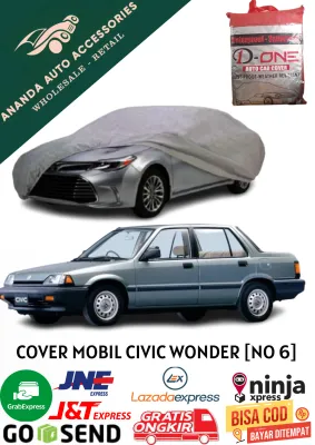Body Cover Mobil Sedan Honda Civic Wonder -No 6- Silver Aksesoris Eksterior Mobil Bisa COD