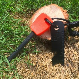 INS แท่งจุดไฟแม็กนิเซียม สำหรับเดินป่า แบบพกพา Fire Starter Survival Tool