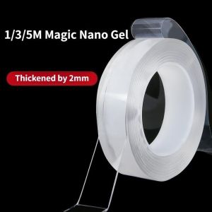 1/3/5M Clear Multifunction Nano Tape Strongly Sticky Double-Sided Adhesive Tape Traceless Strips