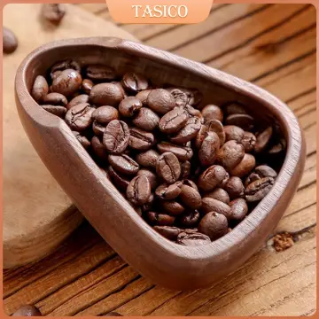 Coffee Beans Dosing Tay O Cup, White O Black Ceamic