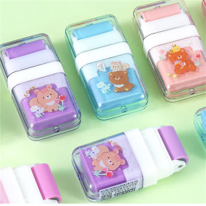 4 Colors Roller Eraser Cute Student Stationery Painting Pencil Eraser 1pcs