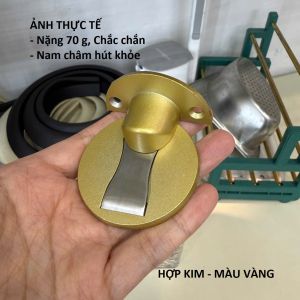 Chặn cửa thông minh Hít Nam Châm Chặn Cửa Như Vô Hình Dán Sàn chống va đập - kèm miếng dán 3M & ốc vít