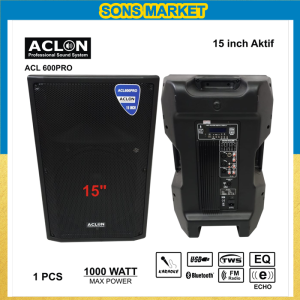SPEAKER AKTIF 15 INCH ACLON 2WAY 1000 WATT BLUETOOTH MP3 15in USB 15" 15inch