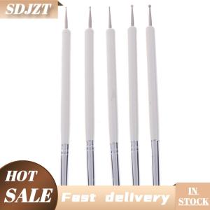 SDJZT 5 cái bộ mềm gốm đất sét công cụ Silicone + stainlestwo đầu điêu khắc nghệ thuật công cụ