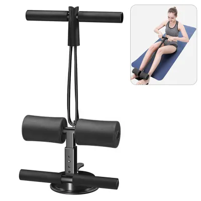 Sit Up Bar with Resistance Band Portable Adjustable Sit Ups Assistant Abdominal Core Workout Sit-up