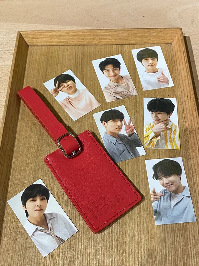 BTS Love Yourself Luggage Tag + Photo Set ( 7pcs ) - Lazada