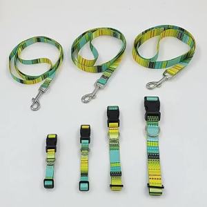 AdjustableCollar Leash Set Outdoor Dog Walking Rope Neck Collar Ins Style