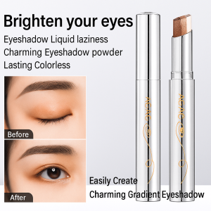Waterproof Long Lasting Gradient Eyeshadow Stick Fine Flash Threecolor Smudge Proof Eyeshadow Stick For Daily Makeup Natural Shimmer Eye Makeup Multicolor Eyeshadow Stick
