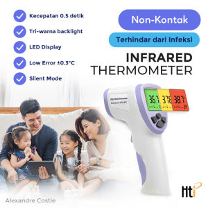 Thermometer NonContact Infrared Original HTI-Alat ukur suhu badan