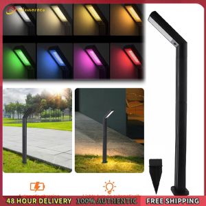 Winnereco Solar Powered Seven-Shaped Garden Light Waterproof Ground Tree Light Smart Sensor for Outdoor Home Courtyard Villa