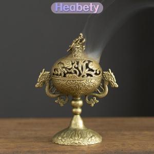 Heabety  Vintage hợp Kim Hương Burner Stick chủ ba chân Rỗng ra mini Gỗ đàn hương Lư Hương Burner trang trí nhà