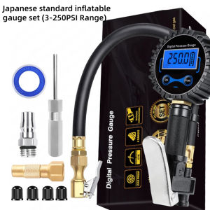 Digital Car Tire Air Pressure Inflator Gauge With Bleeder Valve LCD Display 200PSI Brass Connector