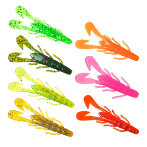 10pcs Artificial Swimbait 8cm Fishing Baits Lure 6g Shrimp Soft Baits Fishing Accessories Crawfish Lure for Trout