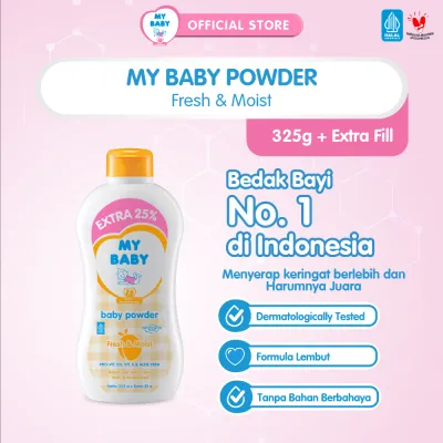 MY BABY Powder Fresh & Moist 325 g - Exp: 02.2029