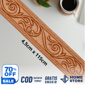 DCH - List Foam 3D Motif Batik Wall Border 5cm x 115cm Wallpaper List Foam Dinding